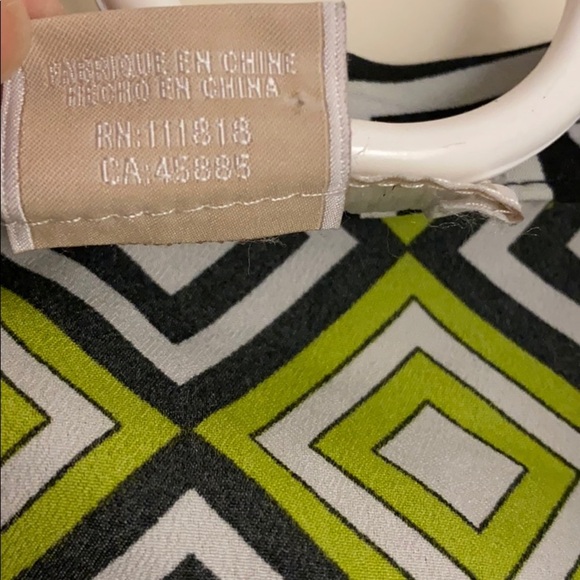 Michael Kors green half zip blouse - Picture 6 of 8